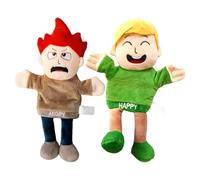 Marionetas Emocionales Juguetes De Peluche, Enseñanza De Etiqueta Social, 30x20 Cm, Peluches De Cuentos, Marionetas De Mano, Escenarios De Juego Versátiles, para Niños Niñas, Sala De Juegos En