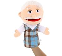 Marionetas familiares - Abuelo Muñeco de peluche Incluye Set Owith Mama, Papá, Hermana Personajes, Muñecas de Tela Suave Niños | Juegos de rol Juguetes de Mano Cuentos Aprendizaje Social