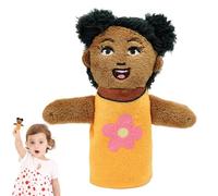 Marionetas familiares con dedos,Marionetas de dedos de peluche - Figuras de peluche de personajes africanos,Juguetes interactivos para escuelas de espectáculos, accesorio de lectura de cuentos po
