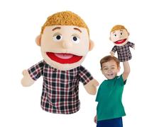 Marionetas para contar cuentos para niños - Marioneta suave de abuela | Juego de simulación familiar | Desarrollo educativo de habilidades de rol creativo en preescolar: módulo de historia familiar im