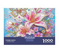 Mariposa 1000 Piezas Juegos Educativos Desafío Alta Dificultad Creatividad & Entrega de Regalo Bonito Rompecabezas Decoración Regalo para Mujeres Hombres 52x38cm/1000piezas