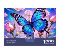 Mariposa 1000 Piezas Juegos Educativos Desafío Alta Dificultad Creatividad & Entrega de Regalo Rompecabezas para Adultos Niños Familia Decoración Regalo para Mujeres Hombres 70x50cm/1000piezas