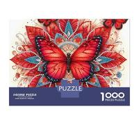 Mariposa 1000 Piezas Juegos Educativos Desafío Alta Dificultad Relajación Bonito Rompecabezas Decoración de Hogar Regalos de Cumpleaños 52x38cm/1000piezas