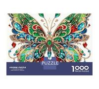 Mariposa 1000 Piezas Juegos Educativos Desafío Alta Dificultad Relajación Bonito Rompecabezas Decoración Regalo para Mujeres Hombres 70x50cm/1000piezas
