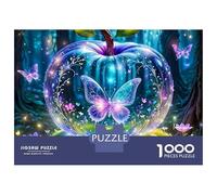 Mariposa 1000 Piezas Juegos Educativos Desafío Alta Dificultad Relajación Bonito Rompecabezas Decoración de Hogar para Mujeres Hombres Regalos 38x26cm/1000piezas