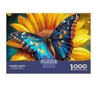 Mariposa 1000 Piezas Juegos Educativos Divertidos Desafíos Relajación Bonito Rompecabezas Decoración de Hogar para Mujeres Hombres Regalos 38x26cm/1000piezas