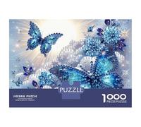 Mariposa 1000 Piezas Juegos Educativos Divertidos Desafíos Relajación Rompecabezas Fácil Decoración de Hogar para Mujeres Hombres Regalos 70x50cm/1000piezas