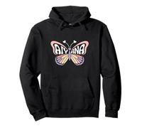 Mariposa Aiyana - Arte de Palabras con Nombre Personalizado Sudadera con Capucha