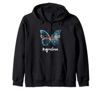 Mariposa Argentina Sol De Mayo Buenos Aires Bandera Argentina Sudadera con Capucha