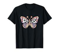Mariposa Atlas - Arte de Palabras con Nombre Personalizado Camiseta