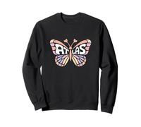 Mariposa Atlas - Arte de Palabras con Nombre Personalizado Sudadera