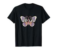 Mariposa Ayla - Arte de Palabras con Nombre Personalizado Camiseta