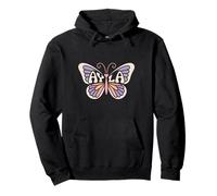 Mariposa Ayla - Arte de Palabras con Nombre Personalizado Sudadera con Capucha
