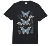 Mariposa Azul mística Polilla Celestial Luna Estrellas botánica Comfort Colors Adult Heavyweight T-Shirt