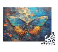 Mariposa Azul Puzzle De 1000 Piezas Rompecabezas para Adultos Rompecabezas 1000 Piezas para Adultos Mosaico Arte para Amantes O Amigos Rompecabezas Imposable 1000pcs (75x50cm)