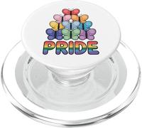 Mariposa Bandera del Orgullo Gay Arco Iris Desfile M PopSockets PopGrip para MagSafe