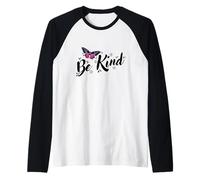 Mariposa Be Kind Camiseta Manga Raglan