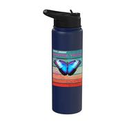 Mariposa Belleza e Insecto Frágil Amantes de las Mariposas Stainless Steel Insulated Water Bottle