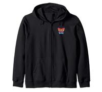 Mariposa besos cumpleaños deseos retro mariposa texto arte Sudadera con Capucha