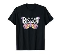 Mariposa Bianca - Arte de Palabras con Nombre Personalizado Camiseta