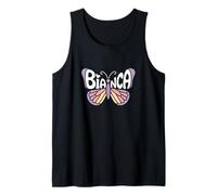 Mariposa Bianca - Arte de Palabras con Nombre Personalizado Camiseta sin Mangas