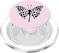 Mariposa Blanca con Manchas Negras Lepidóptera Amante de la Naturaleza PopSockets PopGrip para MagSafe