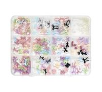 Mariposa Bowknot uñas encanto para uñas acrílicas diseños de uñas de resina piedras arbusto hermosas uñas suministros para mujeres niñas decoraciones de arte de uñas