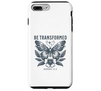Mariposa cristiana ser transformada Romanos 12:2 Carcasa para iPhone 7 Plus/8 Plus