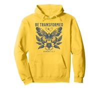 Mariposa cristiana ser transformada Romanos 12:2 Sudadera con Capucha