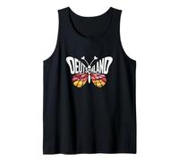 Mariposa de Alemania - Bandera Alemana Colores Souvenir Camiseta sin Mangas