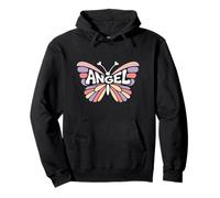 Mariposa de ángel - Personalizado Lindo Nombre Palabra Arte Sudadera con Capucha