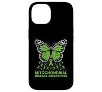 Mariposa de Cinta de concientización sobre Enfermedades mitocondriales Carcasa para iPhone 14