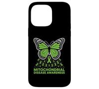 Mariposa de Cinta de concientización sobre Enfermedades mitocondriales Carcasa para iPhone 14 Pro MAX