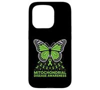 Mariposa de Cinta de concientización sobre Enfermedades mitocondriales Carcasa para iPhone 15 Pro