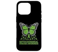 Mariposa de Cinta de concientización sobre Enfermedades mitocondriales Carcasa para iPhone 16 Pro