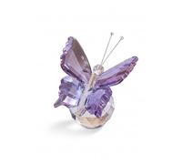 Mariposa de Cristal Azul Profundo Hecha a Mano - Figura Decorativa Geométrica y Pisapapeles de Lujo, Regalo de Serenidad y Elegancia para Oficina, Hogar, Navidad y Aniversario (Morado)