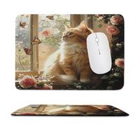 Mariposa de gato Alfombrilla de Ratón Compacta Pequeña 40 x 30 cm fg-641