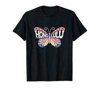 Mariposa de Honolulu - Hawaii Beach City Name Word Art Camiseta