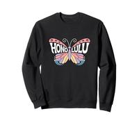 Mariposa de Honolulu - Hawaii Beach City Name Word Art Sudadera