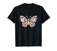 Mariposa de la Ciudad de Nueva York - Pastel City Love Name Word Art Camiseta