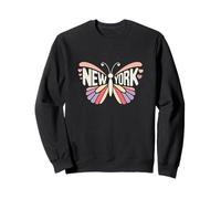 Mariposa de la Ciudad de Nueva York - Pastel City Love Name Word Art Sudadera