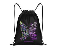 Mariposa De La Esperanza para La Concientización sobre El Lupus Mochila De Cuerda Gran Capacidadte Gymsack Ajustable Bolsa Cordón para Viaje Senderismo Playa 39X46Cm