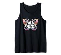 Mariposa de Palm Springs - California Desert City Word Art Camiseta sin Mangas