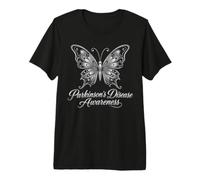 Mariposa de Plata Guerrero Concientización de la Enfermedad de Camiseta Premium
