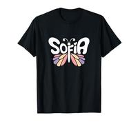 Mariposa de Sofía - Arte de Palabras con Nombre Personalizado Camiseta