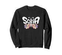 Mariposa de Sofía - Arte de Palabras con Nombre Personalizado Sudadera
