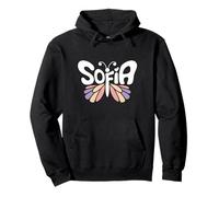 Mariposa de Sofía - Arte de Palabras con Nombre Personalizado Sudadera con Capucha