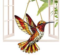 Mariposa de Stained Glass - Ventana Sun Catcher | Colgante para ventana de mariposa colgante | Kingfisher Butterfly Acrylic Sun Catcher for Bedroom Living Room Prism Rainbow Maker Pendant for