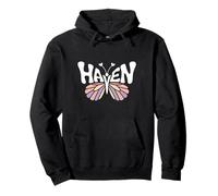 Mariposa del Refugio - Personalizado Lindo Nombre Palabra Arte Sudadera con Capucha