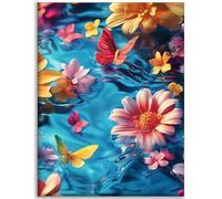 Mariposa Diamond Painting Adultos 50x70cm , Manualidades Niña 8 años Diamond Painting Flor Pintar por Numeros Adultos ,5D Bordado Punto de Cruz Diamond Art Kits ,Gem Art Mujer DIY Decoracin C-Q108